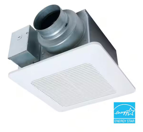 Panasonic
WhisperCeiling DC Fan, with Pick-A-Flow Speed Selector 50, 80 or 110 CFM and Flex-Z Fast Installation Bracket- new in box