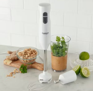 Cuisinart Quick-Prep Single-Speed Hand Blender - White - CHB-60TG: 250W Immersion Blender, Handheld Mixer, Stainless Steel! (NEW IN BIX)