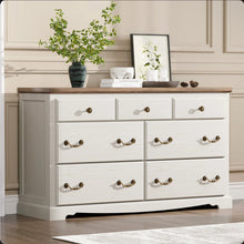 Ingberg Farmhouse 7 Chest Of Drawers For Bedroom, White - WE DO NOT SHIP!!