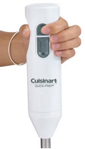 Cuisinart Quick-Prep Single-Speed Hand Blender - White - CHB-60TG: 250W Immersion Blender, Handheld Mixer, Stainless Steel! (NEW IN BIX)