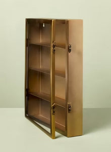 Large Metal Display Box Brass Finish - Hearth & Hand™ with Magnolia! (NEW)