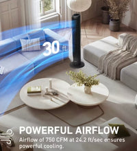 Holmes 37" Whisper Force Tower Oscillating Fan with Clean Breeze! (NEW)