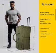 U.S. Army ROMEO 31-inch Tactical Rolling Duffel Green