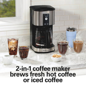 Hamilton Beach 12Cup Programmable Hot & Iced Coffee Maker: Electric Drip Machine, 950W, Dishwasher-Safe Parts!! BRAND NEW!!