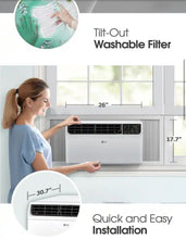 LG 23,500 BTU 230/208V Window Air Conditioner Cools 1450 Sq. Ft. with Dual Inverter, Wi-Fi Enabled and Remote in White! (NEW IN BOX) - (CHECK YOUR OUTLET!)