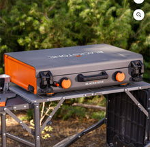 Blackstone Adventure Ready 20”x14” 2-Burner Propane Camping Griddle with Latching Hood and Handle- new in box