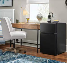 Vissani 3.1 cu. ft. 2 Door Mini Refrigerator in Black with Freezer, ENERGY STAR! (NEW IN BOX)