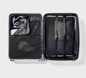Signature Hardside Large Checked Spinner Suitcase from Open Story- new