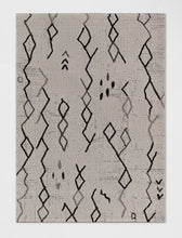 5'3"x7' Grace Sketch Diamond Indoor/Outdoor Rug - Black/White - Threshold: Machine-Woven, Polypropylene, Modern Style - WE DO NOT SHIP!!