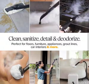 Dupray Neat Steam Cleaner Bundle with 40-Accessories- A Powerful, Corded Multi-Purpose Steamer Kills Viruses and Allergens! (NEW IN BOX)