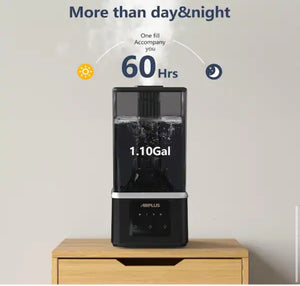 Edendirect 1.1 Gal. Black Ultra Fine Water Mist Ultrasonic Desktop Humidifier and Fragrance Diffuser Up to 450 sq. ft!! NEW IN BOX!!
