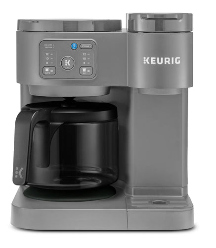 Keurig K-Duo Essentials, Hot & Iced Single-Serve K-Cup Pod Coffee Maker & Carafe, Moonlight Grey!! BRAND NEW!!