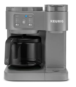 Keurig K-Duo Essentials, Hot & Iced Single-Serve K-Cup Pod Coffee Maker & Carafe, Moonlight Grey!! BRAND NEW!!
