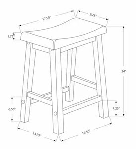 Monarch Saddle Seat 24 in. White Bar Stool, Set of 4!! NEW IN BOXES(2)!!