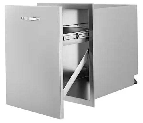 Vevor 17.7 in. x 22.8 in. Outdoor Kitchen Drawers Stainless Steel Trash Drawer with Handle for Outdoor Kitchen BBQ Island! (NEW IN BOX)