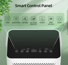 Edendirect 30 pt. 1,500 sq.ft. Portable Dehumidifier in White with Auto Defrost, Dual Filters, Variable Speeds, Continuous Run! (NEW IN BOX - Refurbished!)