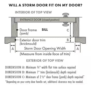 Andersen 400 Series 32 in. x 80 in. Forest Green Universal 3/4 Light Retractable Aluminum Storm Door with Nickel Hardware! (NEW - NEVER USED - SCRATCHED)