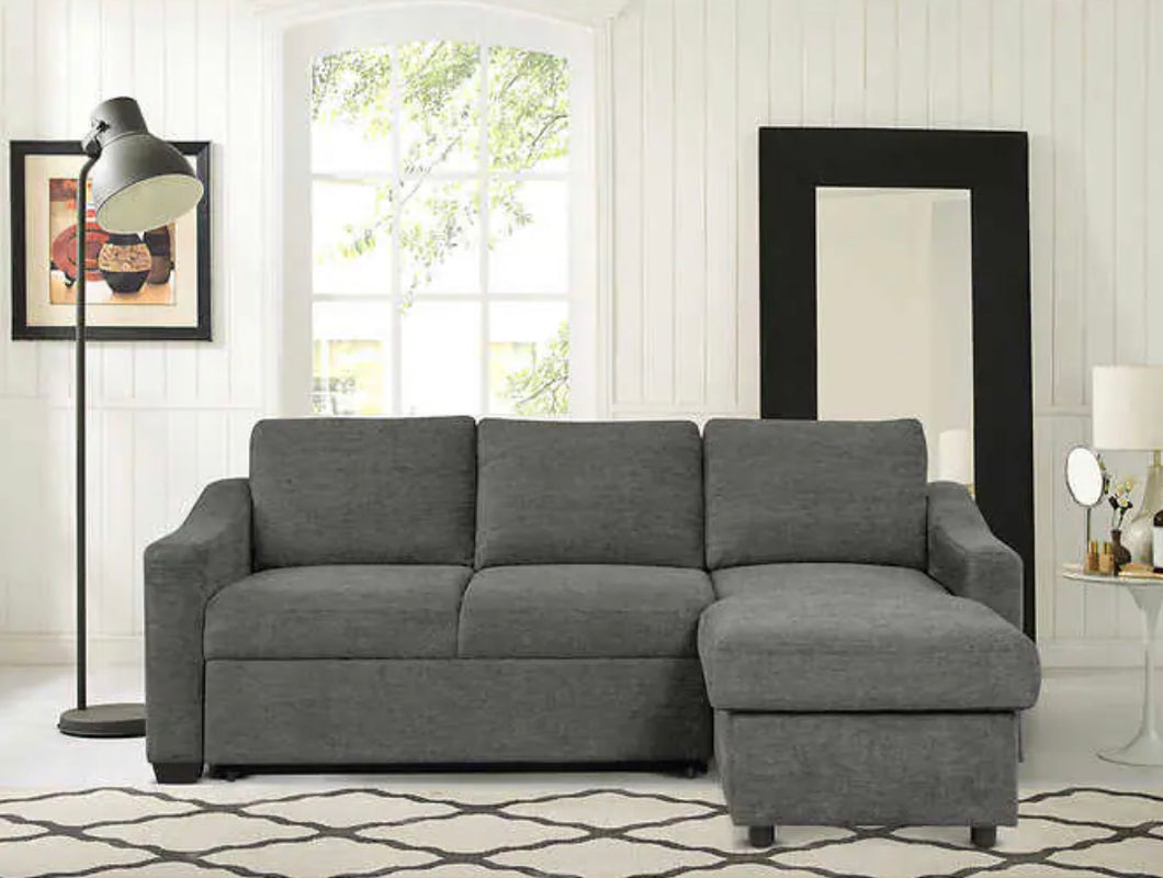 Coddle Aria Fabric Sleeper Sectional! (BRAND NEW)