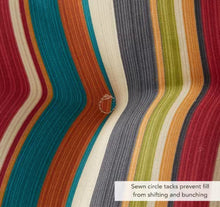 22 in. x 72 in. Sunset Stripe Outdoor Chaise Lounge Cushion! (BRAND NEW - SINGLE CUSHION!)