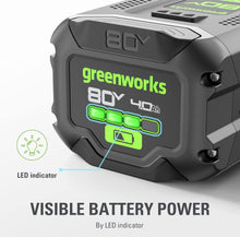 Greenworks 80V 4.0Ah Lithium-Ion Battery (Genuine Greenworks Battery / 75+ Compatible Tools)! (BRAND NEW - BATTERY ONLY!)