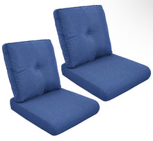 ArcoBay 22 in. x 25 in. x 4 in. 4-Piece Deep Seating Outdoor Lounge Chair Replacement Cushion Set in Blue- WE DO NOT SHIP!!