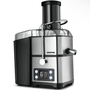 Gourmia 6 Speed Wide Mouth Juice Extraction with Self-Clean: Stainless Steel Juicer, 800W, Dishwasher-Safe Parts!! VERY LIGHTLY USED, VERY CLEAN!!
