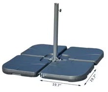 Outsunny 39.75 in. Offset Patio Umbrella Base Weight Set in Black (4-Piece)!! NEW IN BOX!!