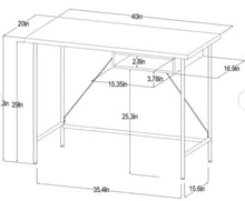 Dorm Wood and Metal Writing Desk with Storage Natural - Room Essentials! (NEW IN BOX)