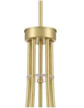 ACROMA Lina 10 -Light Matte Gold Bare bulb Metal Chandelier