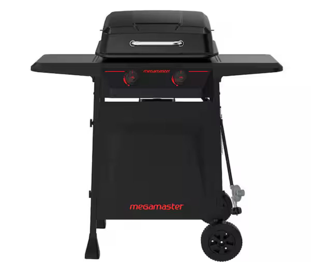 Megamaster 2-Burner Propane Gas Grill in Black! (NEW IN BOX)