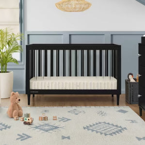 Delta Children Bowie 4-in-1 Convertible Acrylic Crib, Black! - Greenguard Gold Certified! (NEW IN BOX)