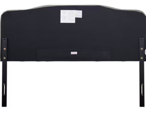 Home Design Angela Headboard, Warm Grey, Queen! (NEW IN BOX)