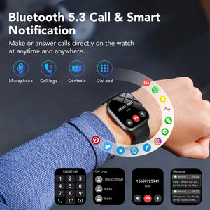 Smart Watch for Android and iPhone, IP68 Waterproof Smartwatch for Women & Men 100+ Sports Modes 1.91-inch Fitness Tracker, Smart Watch with Bluetooth Call(Answer/Make Calls)!! BRAND NEW!!