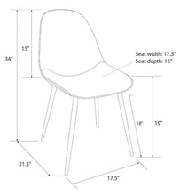 Threshold 2pk Copley Dining Chairs Faux Leather Midnight Black!! NEW IN BOX!!