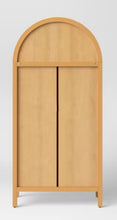 Woven Arched Wood Cabinet - Threshold! (NEW IN BOX)
