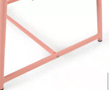 Cowan Matte Coral 3-Piece Metal Outdoor Patio Conversation Seating Set! (NEW & ASSEMBLED - SCRATCHED)