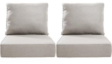 Ophoro 24 in. x 24 in. x 6in. 4-Piece Deep Seating Water & Fade Resistant Outdoor Lounge Chair Replacement Cushion Set in Beige, SET OF 2!! NEW IN BOX!!