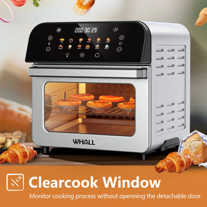 Whall Air Fryer Oven – 12QT Touchscreen Air Fryer with 12 Pre-set Menus, up to 95% Less Oil, and Clearlook Window!! NEW IN BOX!!