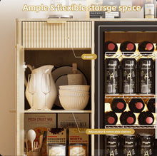 17 Stories Wine Bar Cabinet With Mini Fridge Space, Liquor Coffee Cabinet With Hidden Drawer, Buffet Sideboard For Living Room, Kitchen, Dining Room