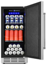 Hoore 15 in. 130 Cans 3.53 cu. ft. Built-in/Freestanding Outdoor Refrigerator in Stainless Steel with Interior Light! (NEW)