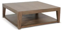 Benjara 48.03 in. Brown Square Wood Coffee Table with Caster Wheels! (NEW IN BOX!)