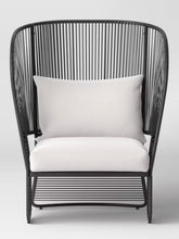 Steel Mackworth Outdoor Patio Statement Armless Chair Black - Threshold! (NEW IN BOX)