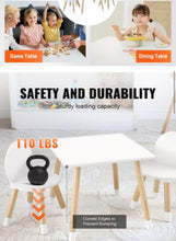 Kids Table and 2-Chairs Set, Toddler Table and Chair Set, Children Multi-Activity Table, Wood Outdoor- new and assembled