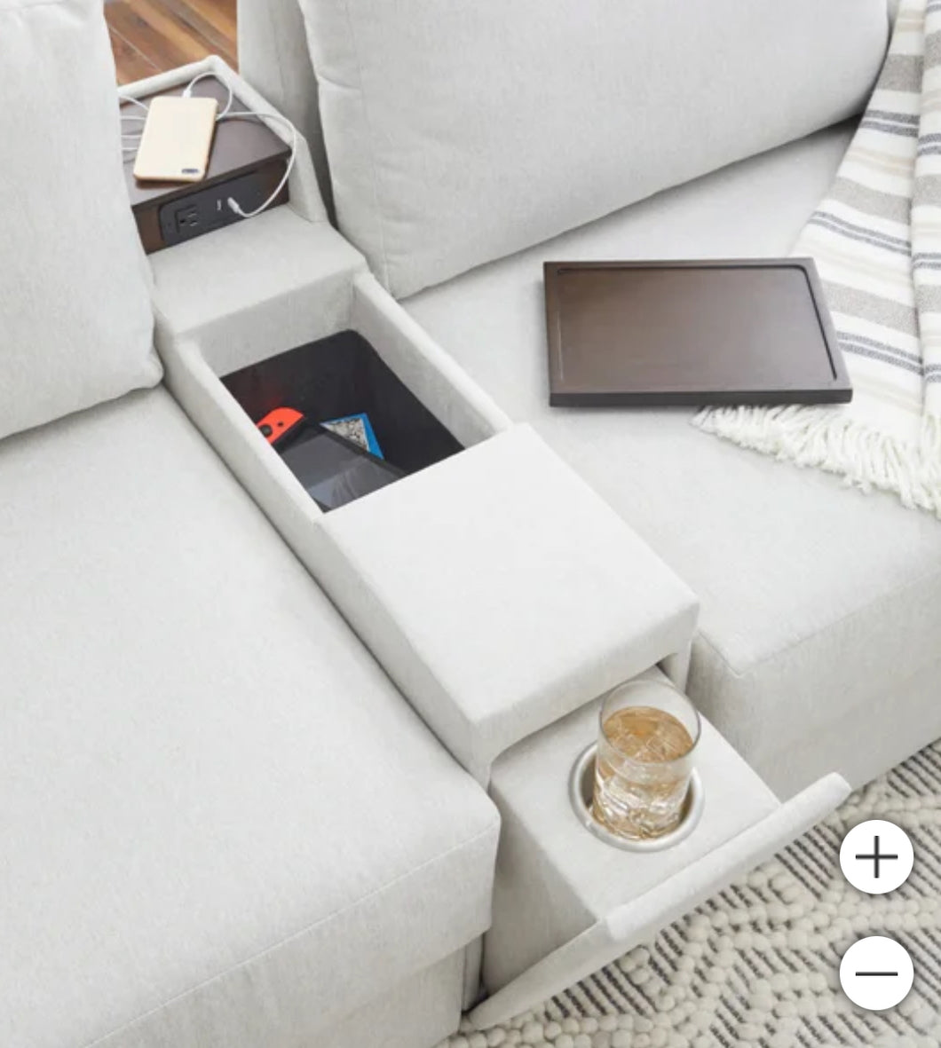 Flexsteel Modular Sectional Narrow Hub, Light Tan! (NEW IN BOX)