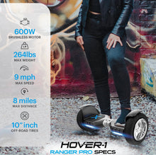 Hover-1 Ranger Pro Electric Self-Balancing Hiverboard for Teens, 10” Tires, 9 mph Max Speed!! NEW IN BOX!!