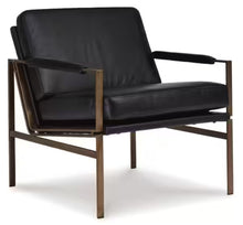 Puckman Black Leather Match Arm Chair!! NEW IN BOX!!