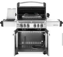 (NATURAL GAS!!) - Napoleon Prestige 500 4-Burner Natural Gas Grill in Stainless Steel with Infrared Side and Rear Burners and Rotisserie Kit! (NEW IN BOX)