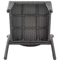 Grey Rattan Outdoor Dining Chair Set of 2 Patio Dining Chair Outdoor Heavy-Duty Frame Rattan Chair with Curved Backrest! (NEW IN BOX)