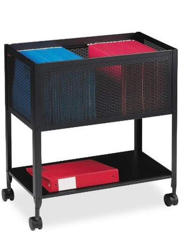 Lorell Mesh Rolling File, 13-1/4 by 24 by 27-1/2-Inch, Black- NEW AND ASSEMBLED!!!
