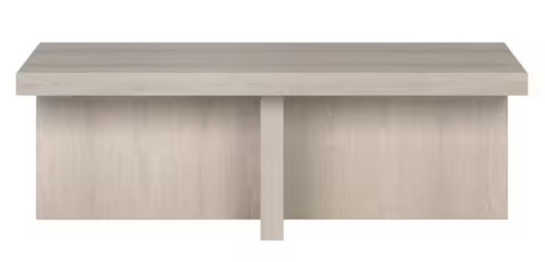 Elna 44 in. Alder White Rectangle MDF Top Coffee Table! (NEW IN BOX)